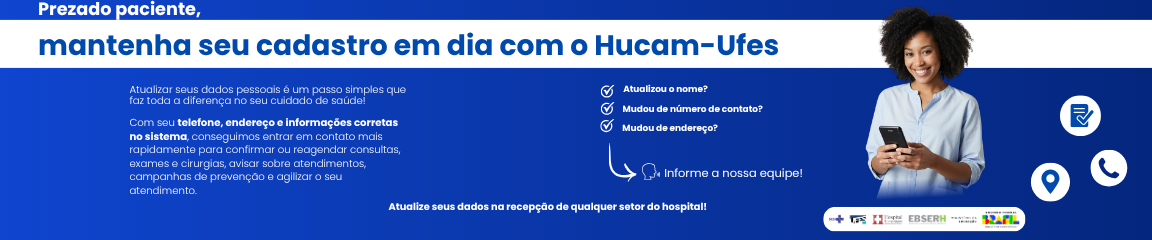 Prezado paciente, atualize seu cadastro