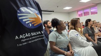 Equipe do Hucam-Ufes marca campanha de higiene das mãos com atividades lúdicas, palestra e homenagens
