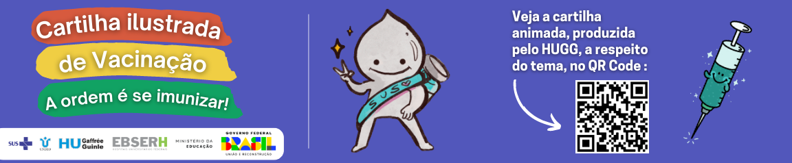 Banner cartilha de vacinação