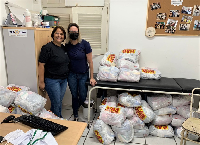 Doação de cestas a pacientes com doenças raras