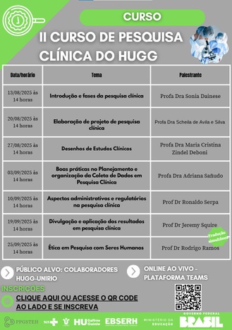 II Curso Pesquisa Clinica