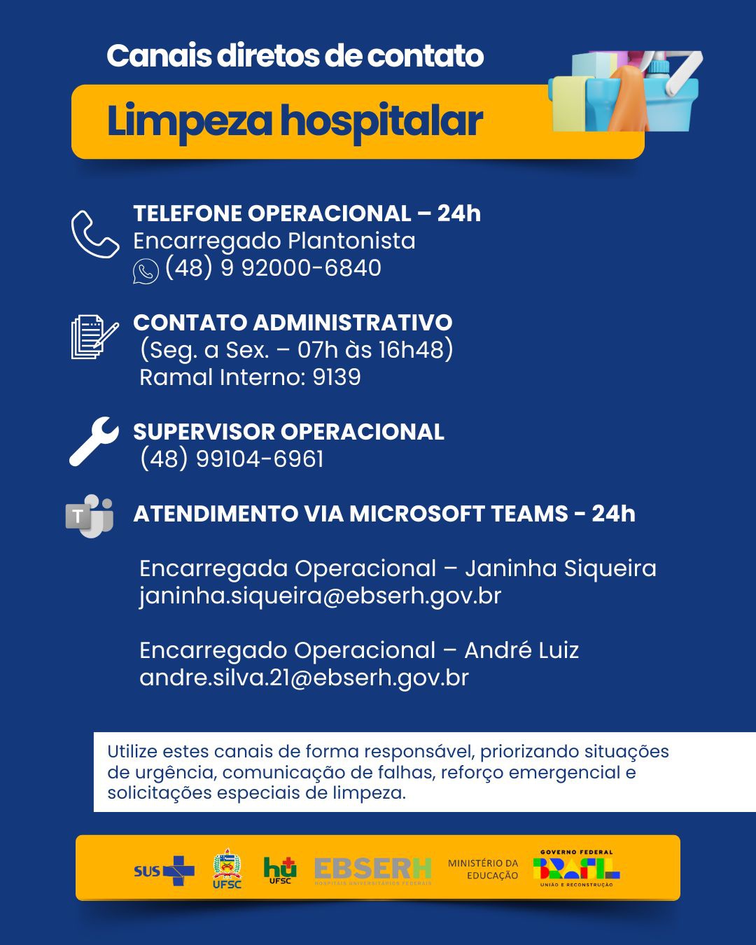 Canais Atendimento - Higiene Hospitalar
