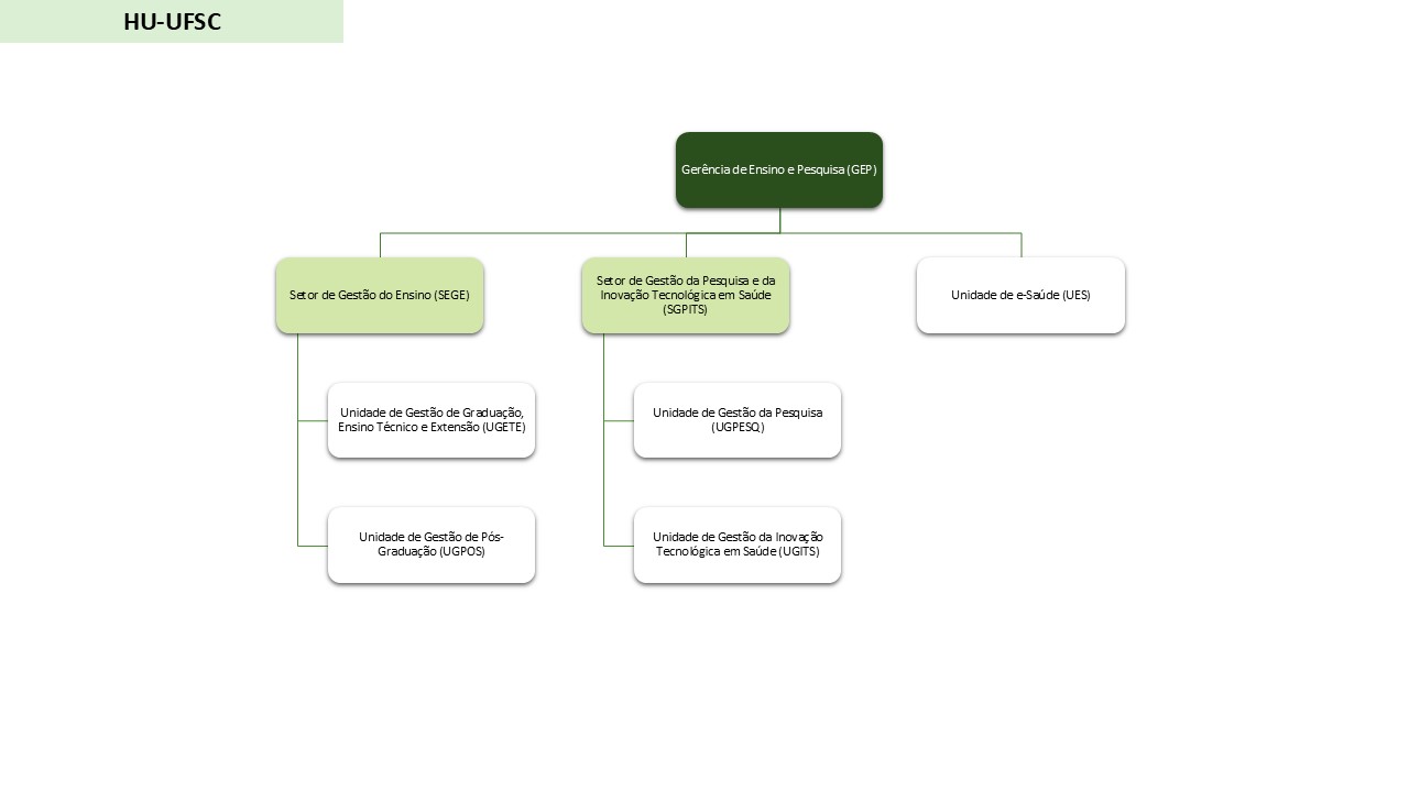Estrutura Organizacional - Gerência de Ensino e Pesquisa