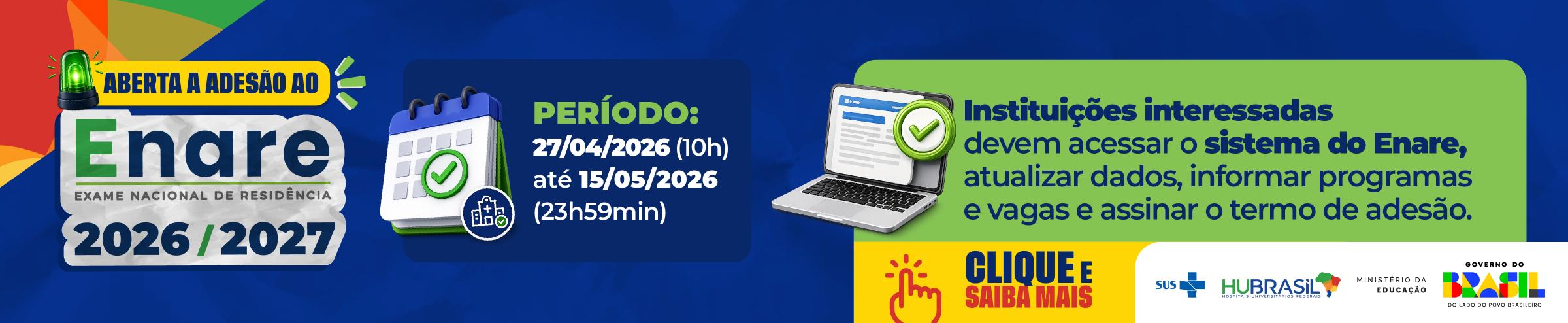 banner adesão instituições enare 2026