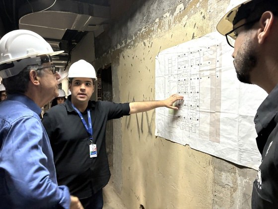 Visita técnica ao HUCFF-UFRJ acompanha obras da nova emergência e da hemodinâmica
