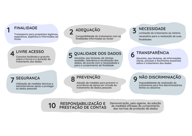 Princípios da LGPD
