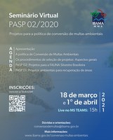 Inscrições abertas para Seminário virtual sobre Conversão de Multas Ambientais: Procedimento de Seleção de Projetos n° 02/2020