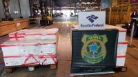 Ibama e Receita Federal apreendem quase meia tonelada de pescado irregular no Aeroporto do Galeão (RJ)