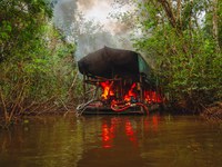 Ibama, PRF, Funai, PF, Força Nacional e Comando Operacional Conjunto da Amazônia desmobilizam 116 acampamentos clandestinos na Terra Indígena Yanomami