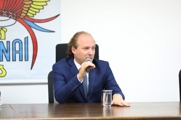 Foto do presidente Rodrigo Agostostinho