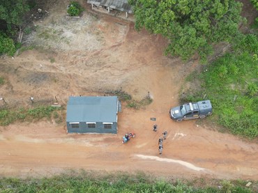 2025-07-04 Imagem aérea mostra base montada pela Força Nacional em estrada vicinal na região de Samaúma, zona rural de Mucajaí (RR) - Foto Casa de Governo.jpeg