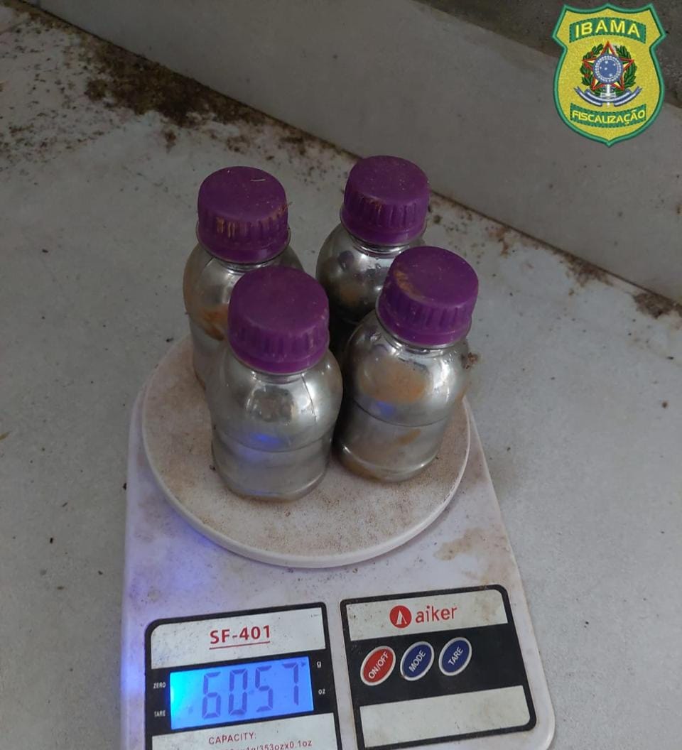 Ibama apreende mercúrio usado no garimpo ilegal para separar o ouro