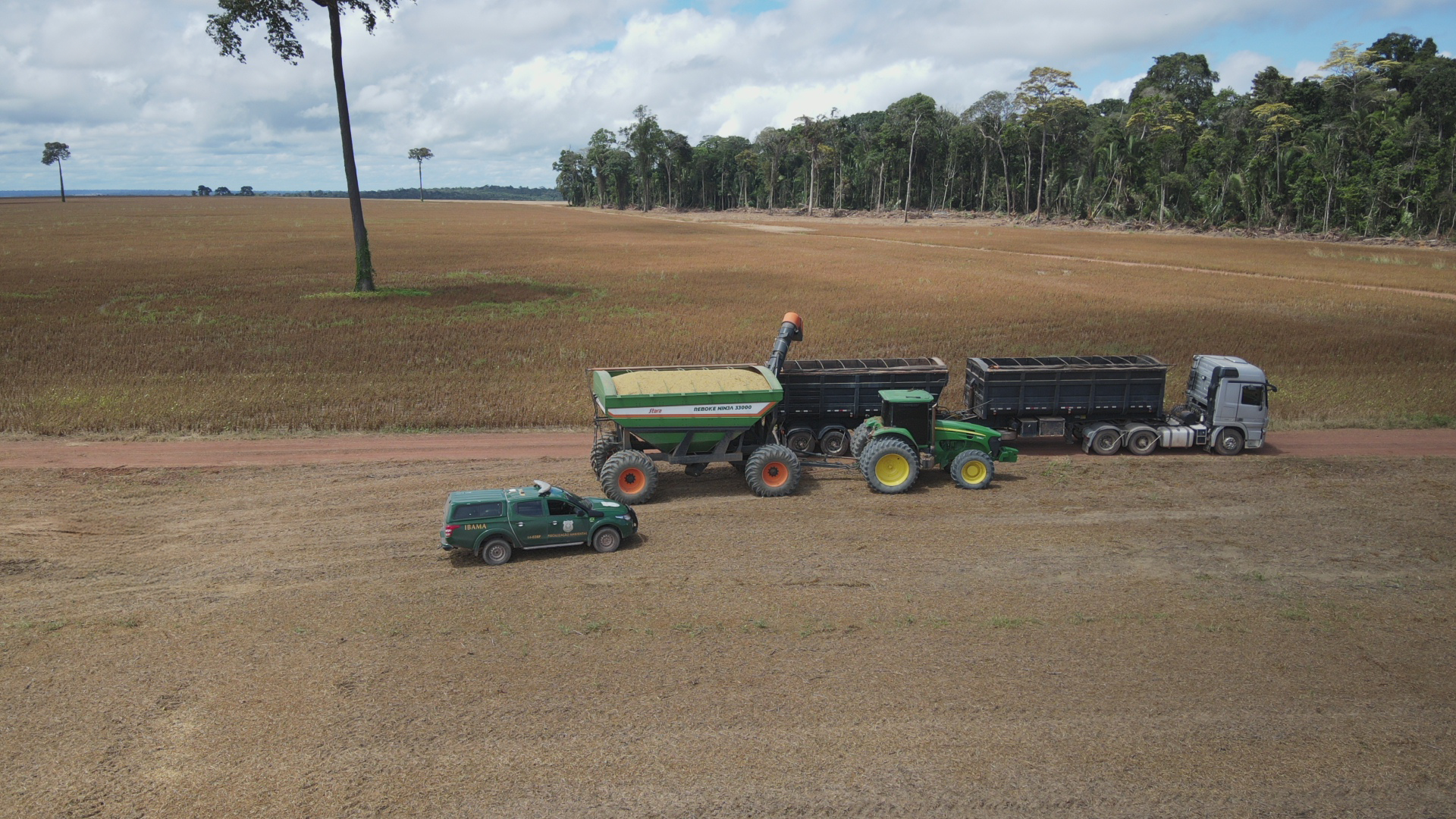 Áreas desmatadas ilegalmente embargadas pelo Ibama no interior do Pará