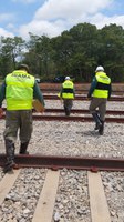 Ibama faz vistoria em linha de trem no Tocantins