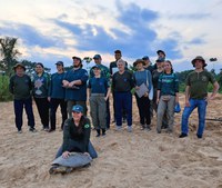 Ibama realiza encontro nacional do Programa Quelônios da Amazônia com capacitação prática no Tabuleiro de Monte Cristo