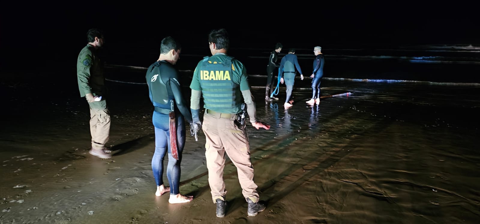 Agentes realizam fiscalização de pesca ilegal em SC