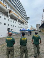 Operação no Porto de Santos fiscaliza navios de cruzeiro