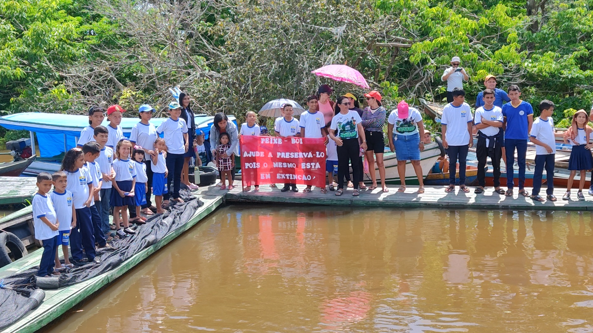2025-07-30 Comunitários acompanham a soltura dos peixes-boi-da-Amazônia na Igarapé do Costa.jpg