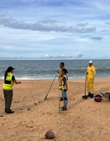 Treinamento promovido pelo Ibama na Bahia apresenta medidas de combate ao óleo em praias