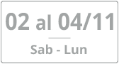data de 02 a 04 de novembro