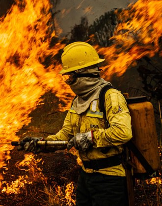 Ibama apresenta exposição fotográfica sobre manejo integrado do fogo na Amazônia, Cerrado e Pantanal