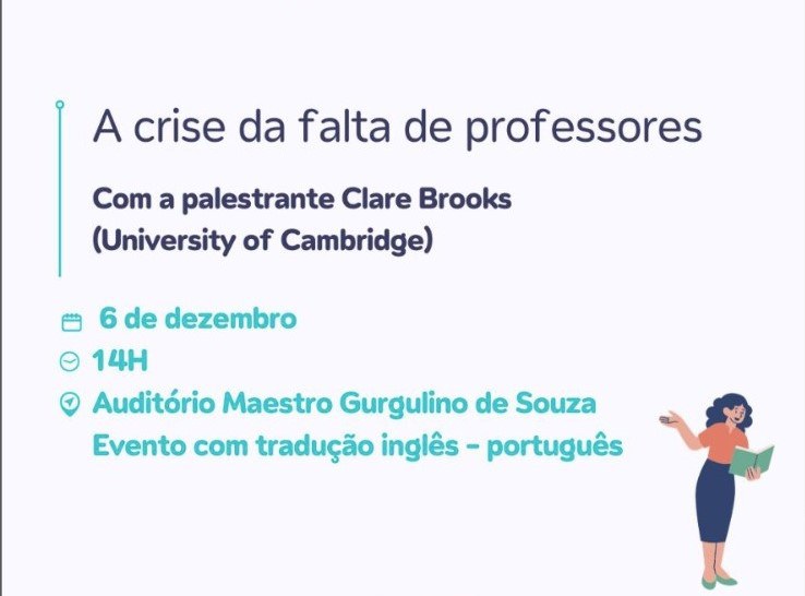 A crise da falta de professores será tema de aula magna