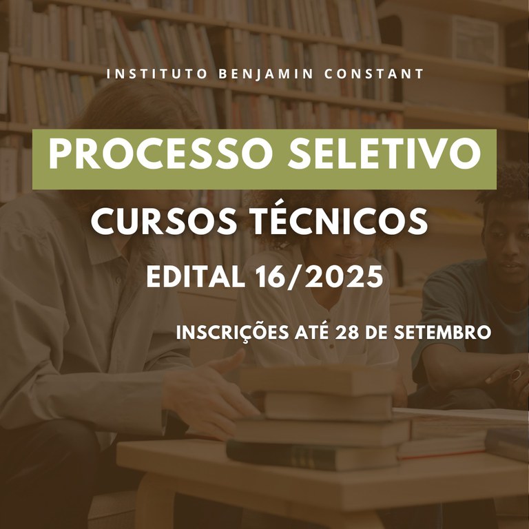 Card Edital 16/2025 - Seleção discente dos cursos profissionalizantes - turmas 2026