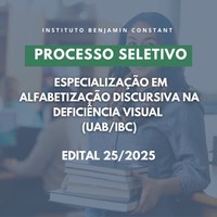 Alfabetização Discursiva na Deficiência Visual: inscrições abertas