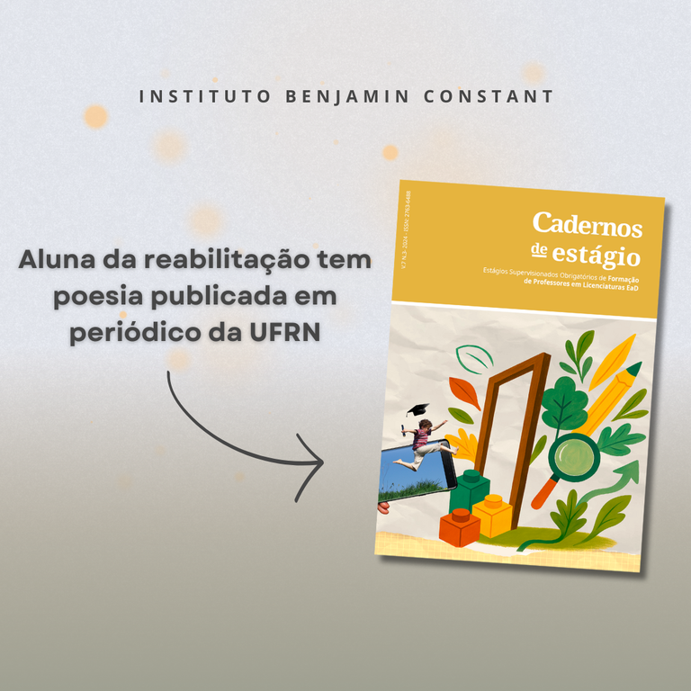 Aluna da reabilitação tem poesia publicada em periódico da UFRN