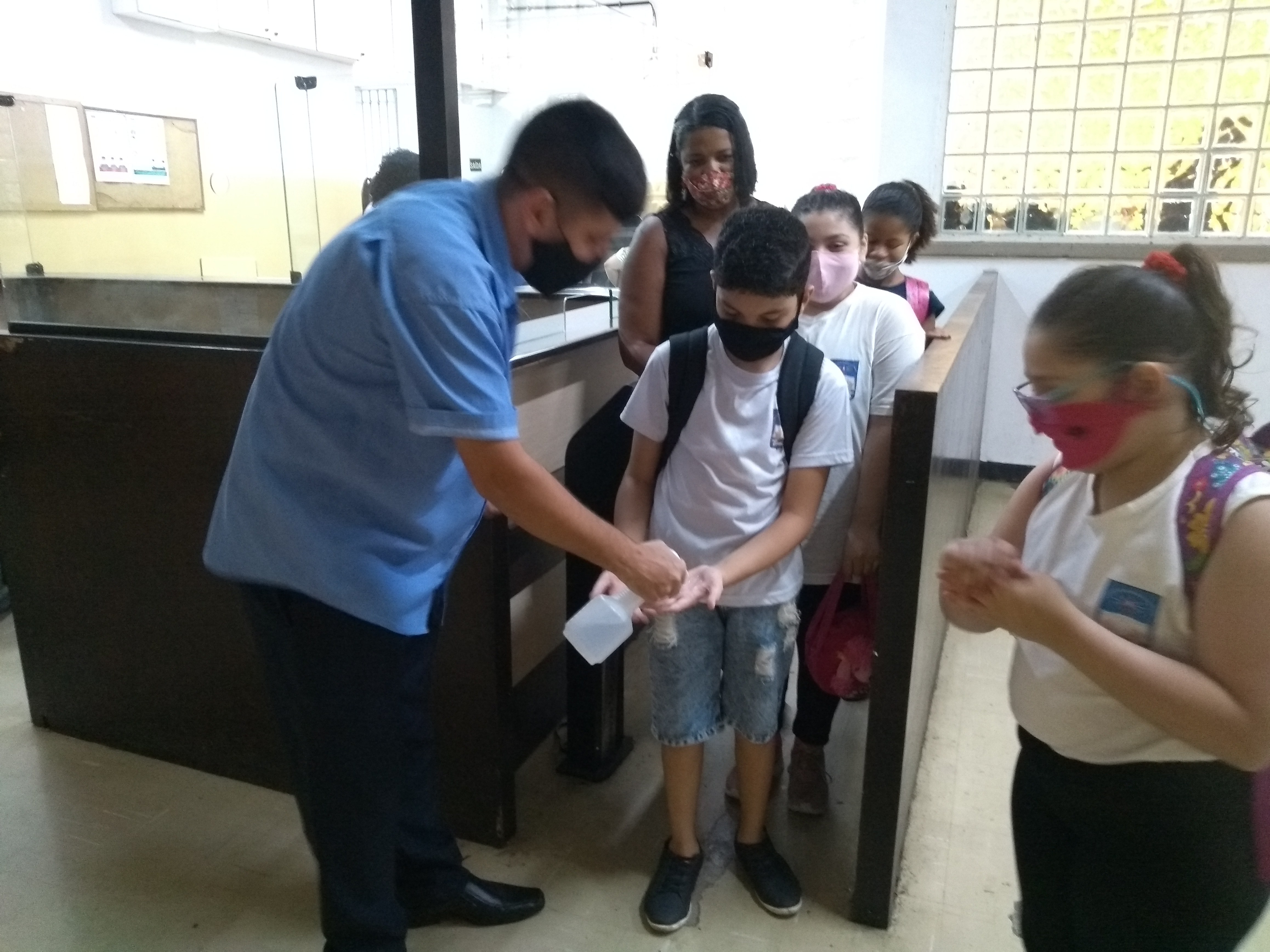 Entrada dos alunos no IBC