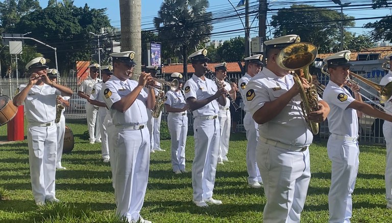 Banda dos Fuzileiros Navais no aniversário de 168 do IBC