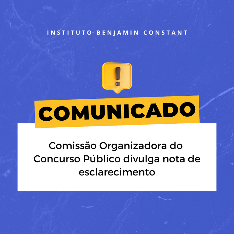 Comissão Organizadora do Concurso Público divulga nota de esclarecimento