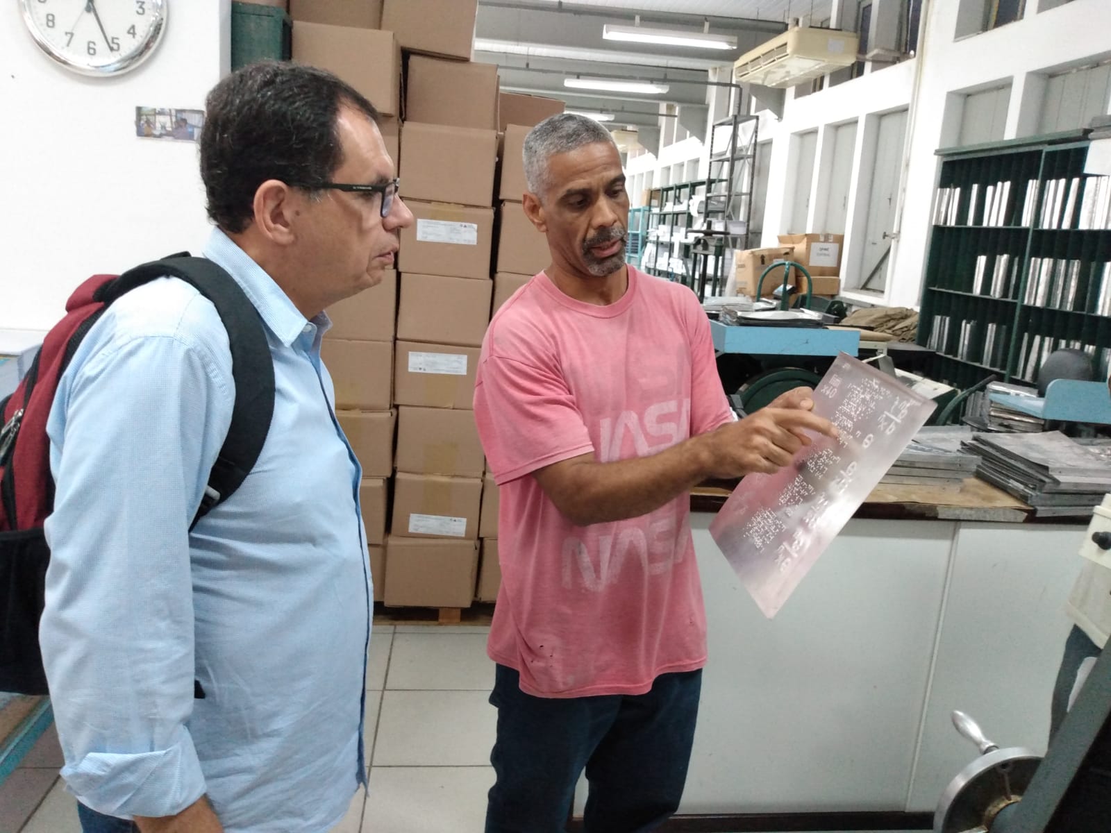 Visita do deputado federal Reimont (PT) ao IBC/DIB