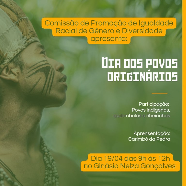Cartaz do evento Dia dos Povos Indígenas