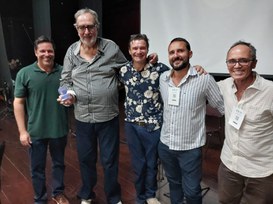 Membros da mesa Esporte e Deficiência Visual - I Colóquio Educação e Saúde