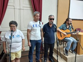 Foto encerramento Residência Docente - 2025 - apresentação cultural