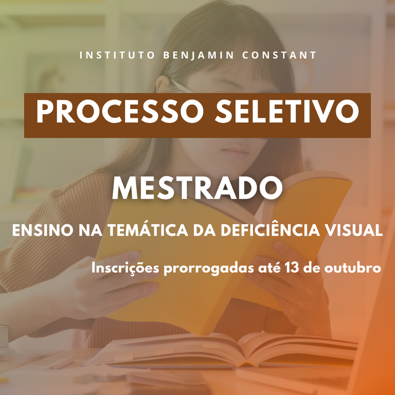 Mestrado: inscrições prorrogadas até dia 13/10