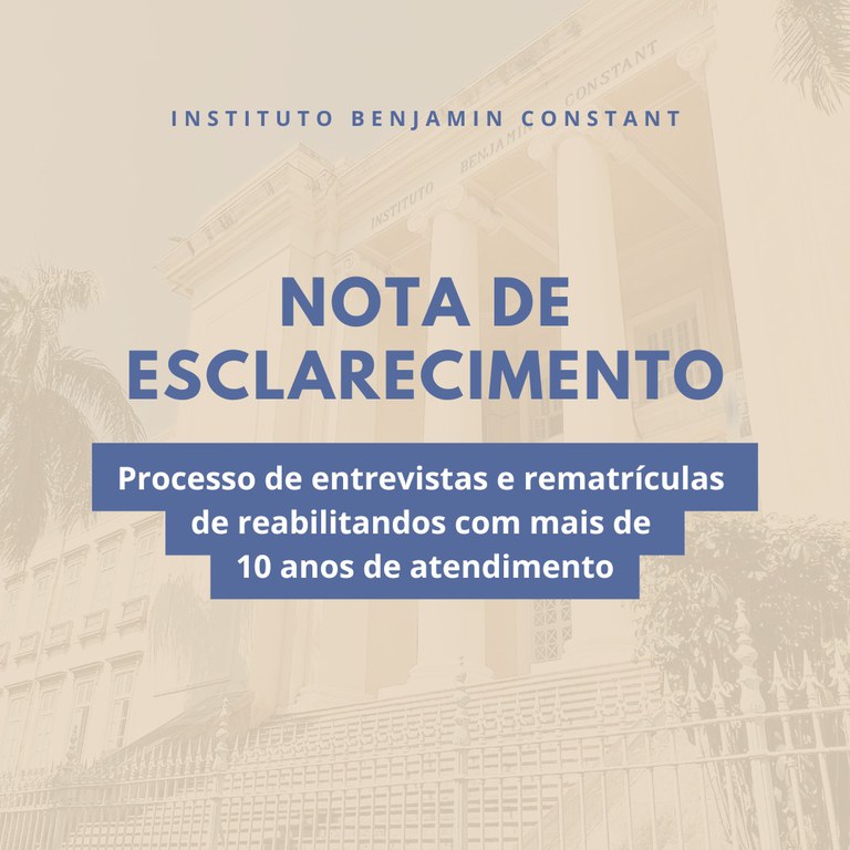 Card Nota Oficial da DRT - esclarecimento rematrícula
