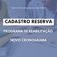 Novo cronograma para o cadastramento na Reabilitação