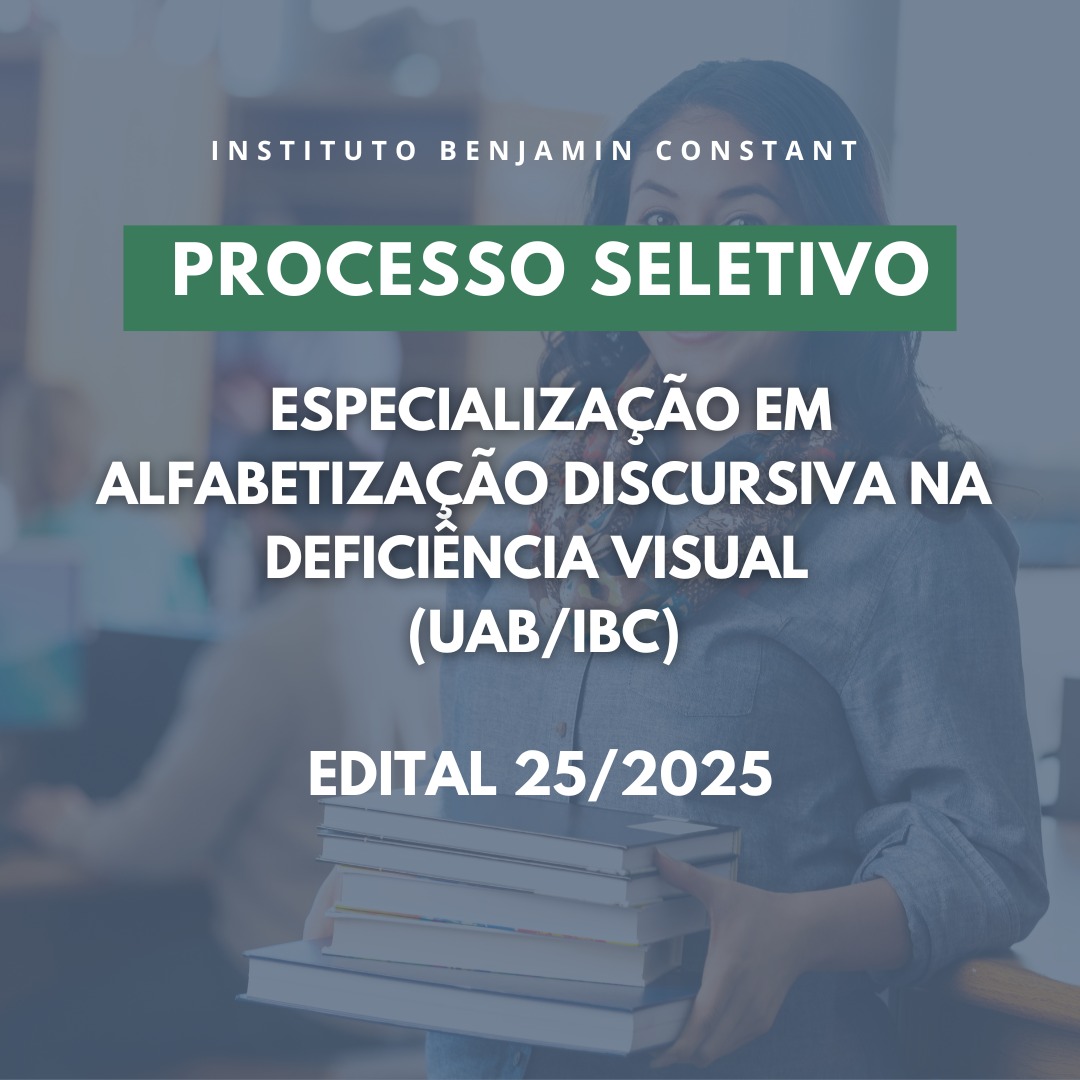 Alfabetização Discursiva na Deficiência Visual: inscrições abertas