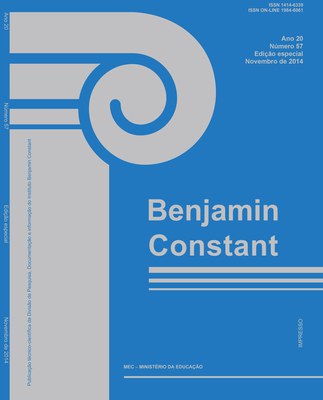 Capa da Revista Benjamin Constant 001