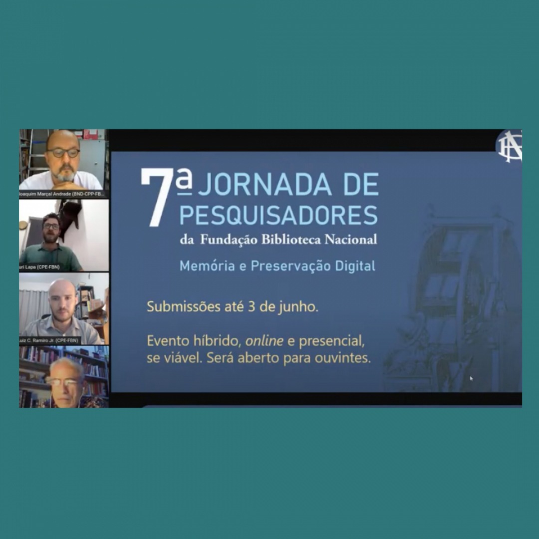 Lançada a 7ª Jornada de Pesquisadores da Fundação Biblioteca Nacional (FBN) .jpeg