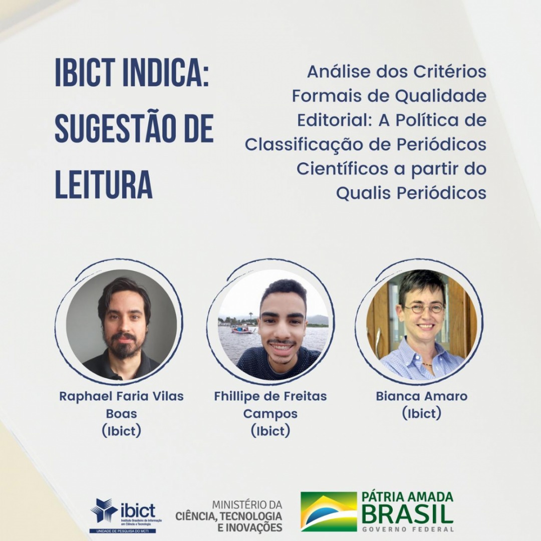 Sugestão de leitura- “Análise dos critérios formais de qualidade editorial- a política de classificação de periódicos científicos a partir do Qualis Periódicos” .jpeg