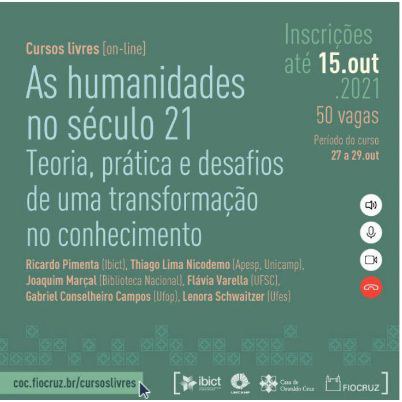 IMAGEM-As humanidades no século 21 são tema de curso virtual