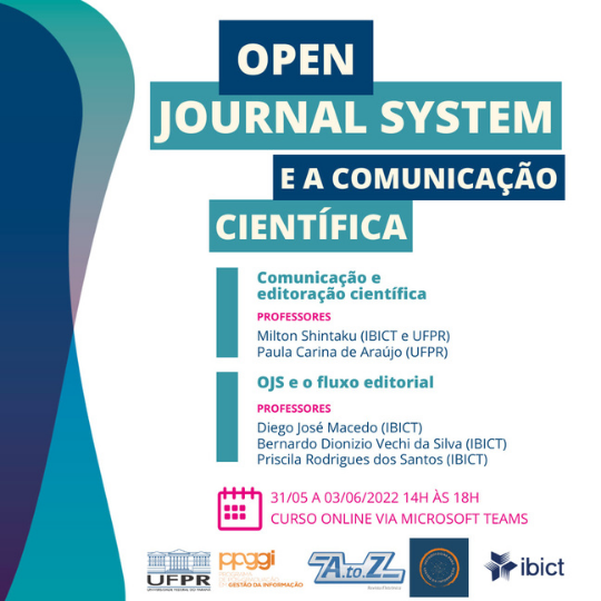 IMG- Inscrições abertas para o curso gratuito e online ”Open Journal System (OJS) e a Comunicação Científica"