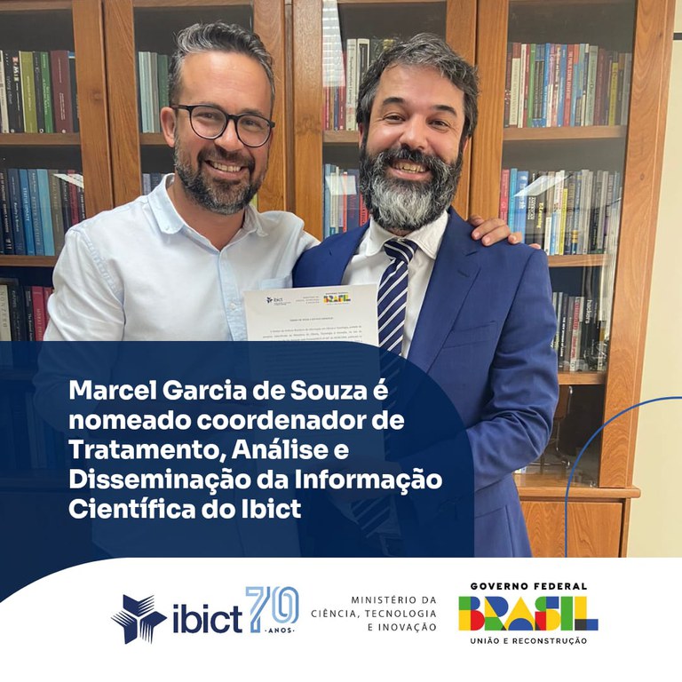 Marcel Garcia de Souza é nomeado coordenador de Tratamento, Análise e Disseminação da Informação Científica do Ibict