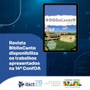 IMG - Revista BiblioCanto disponibiliza os trabalhos apresentados na 14ª ConfOA