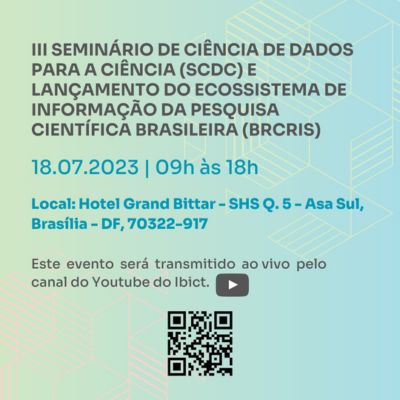 IMG - BrCris será lançado no III Seminário de Ciência de Dados para a Ciência