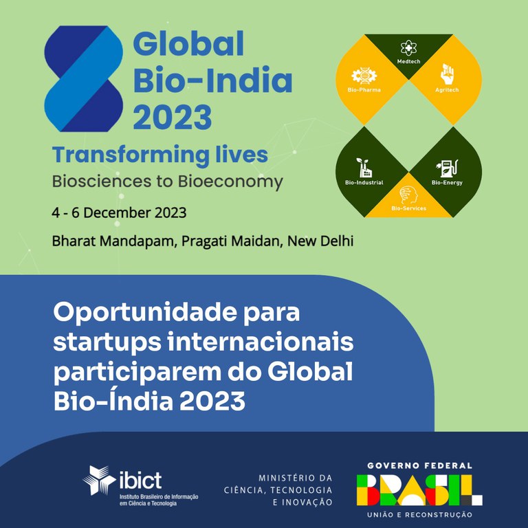 IMG - Oportunidade para startups internacionais participarem do Global Bio-Índia 2023