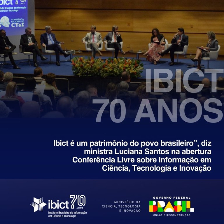 “Ibict é patrimônio do povo brasileiro”, diz ministra Luciana Santos na abertura Conferência Livre sobre Informação em Ciência, Tecnologia e Inovação